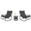 Chaise berçante d'extérieur en métal Ghiorghi-558668373