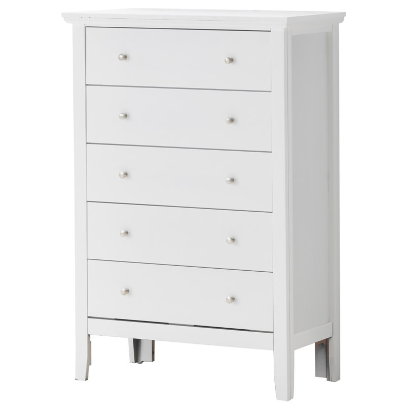 32 " W 5 - Drawer Dresser, White