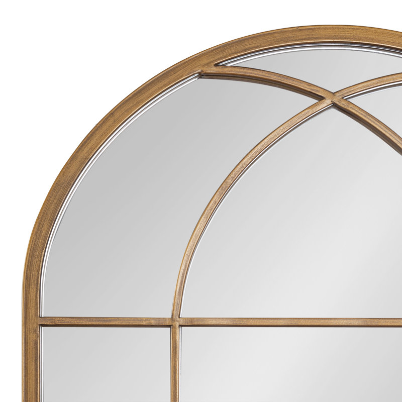 Roseberry Framed Arch Mirror 19x40, Gold