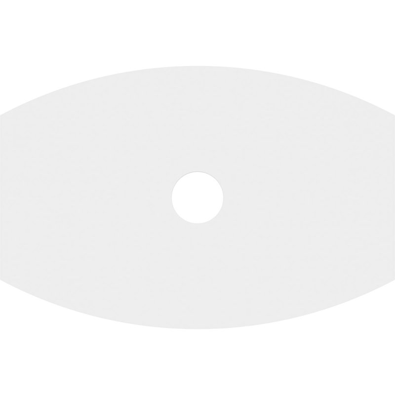 Médaillon de plafond contemporain en PVC de qualité architecturale Kailey, H 1 po x l 38 po x P 25,375 po