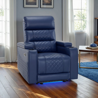 Fauteuil inclinable électrique avec appui-tête réglable, canapé inclinable avec rangement pour accoudoirs