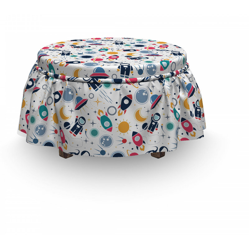 Box Cushion Ottoman Slipcover