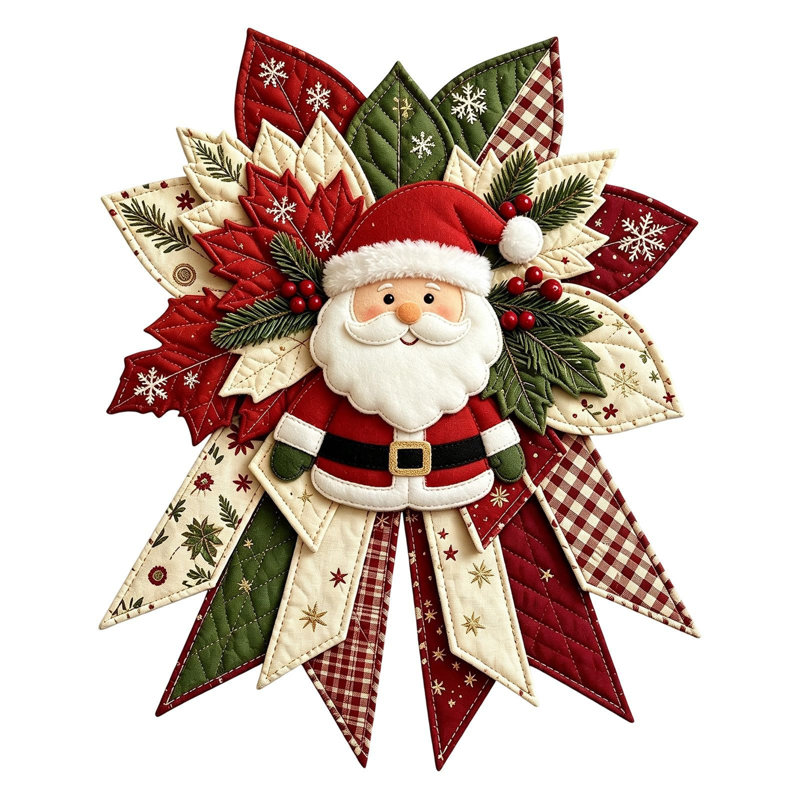 Trousse de couture pour décorations de Noël, suspension de porte matelassée, décorations de Noël