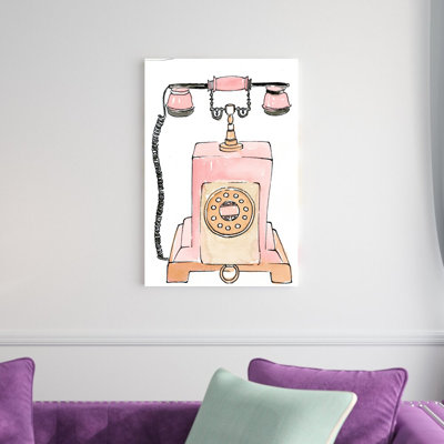 " Pink Phone " Painting Print