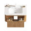 Meuble-lavabo flottant avec miroir 30 po