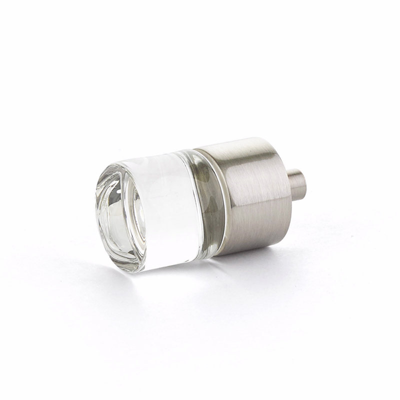 City Cylindrical Knob, Satin Nickel