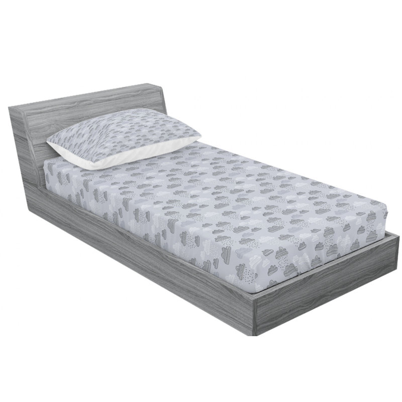 Microfiber Sheet Set, Twin Sheet Set with Fitted Sheet