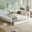 Grand lit plateforme avec tiroirs de rangement-128939057