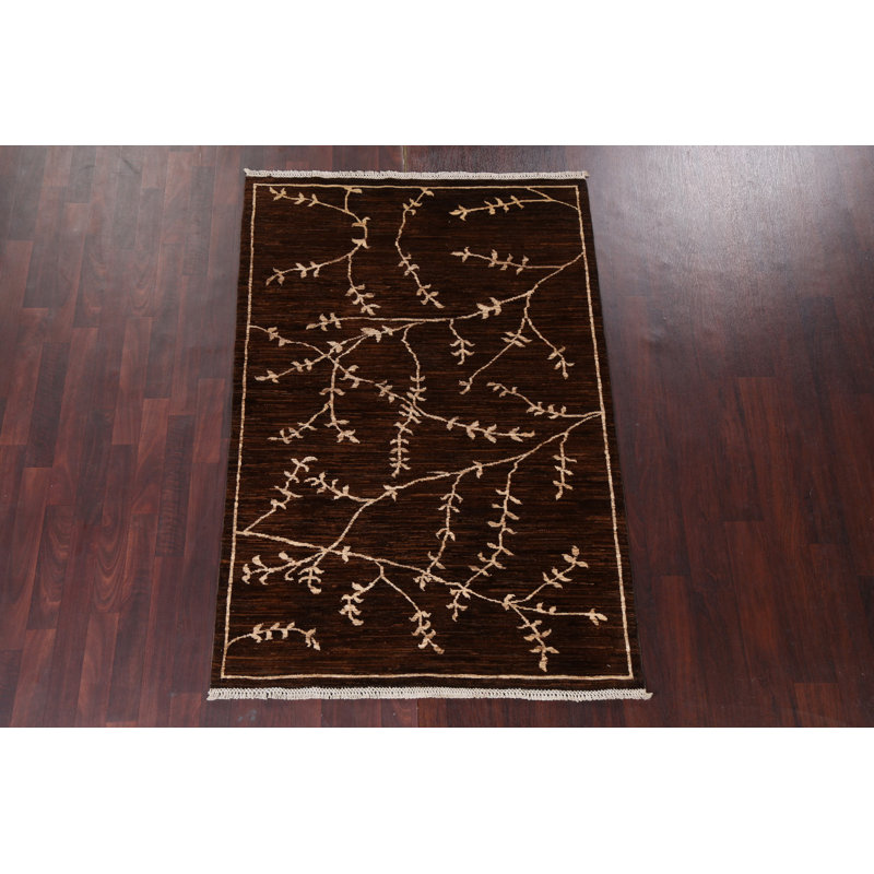Tapis Gabbeh Kashkoli noué à la main 4 x 6