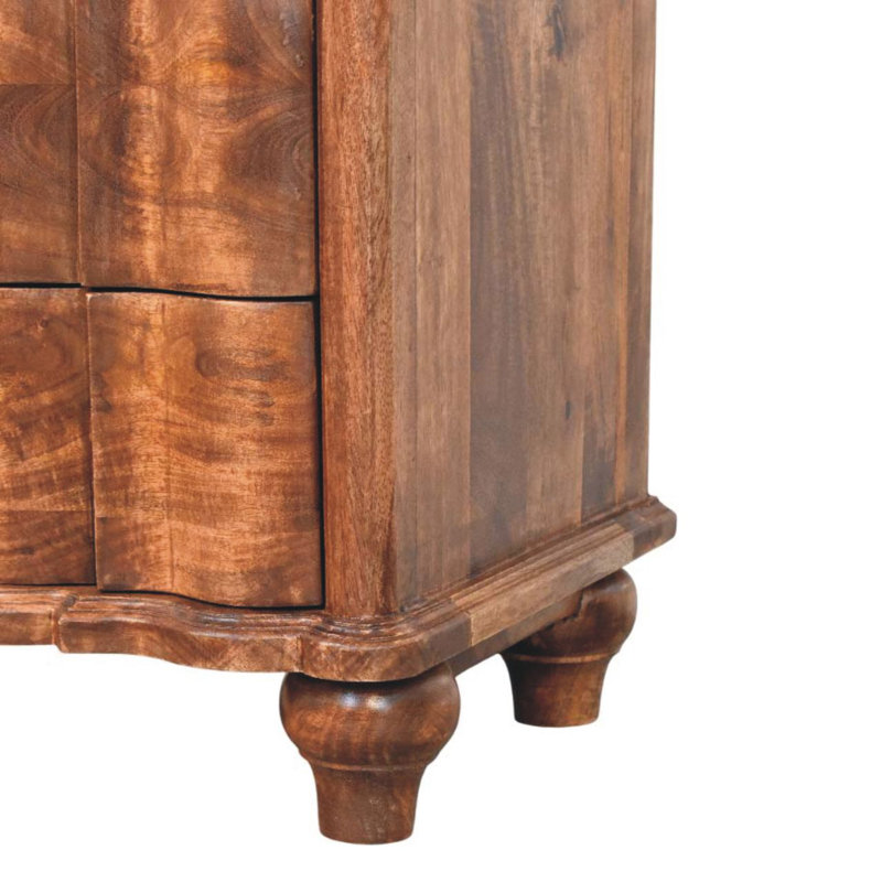 Solid Wood Rectangle Accent Cabinet
