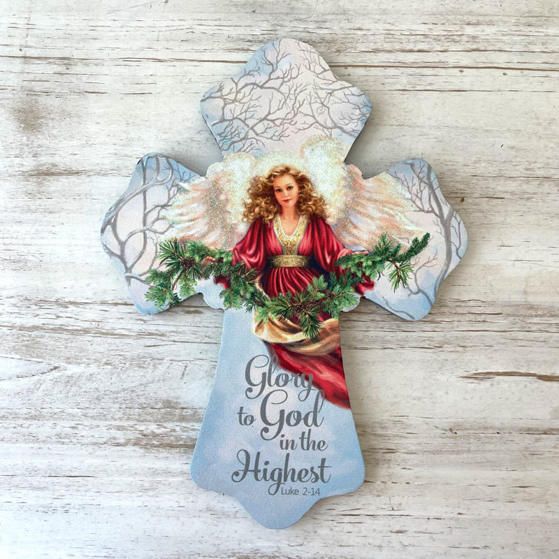 Gloire à Dieu croix en bois