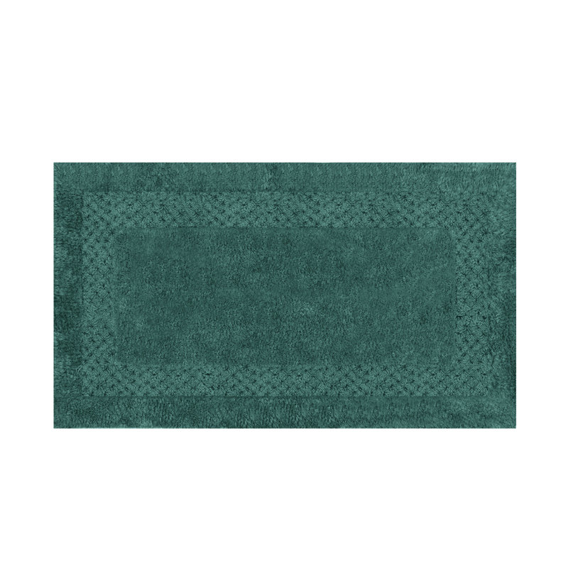 Antigona Soft Bath Rug, 21" W x 34" L, Bottle Green