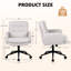 Bearett Upholstered Office Chair Desk Chair Home Office Task Chair With Armrest-1193969170