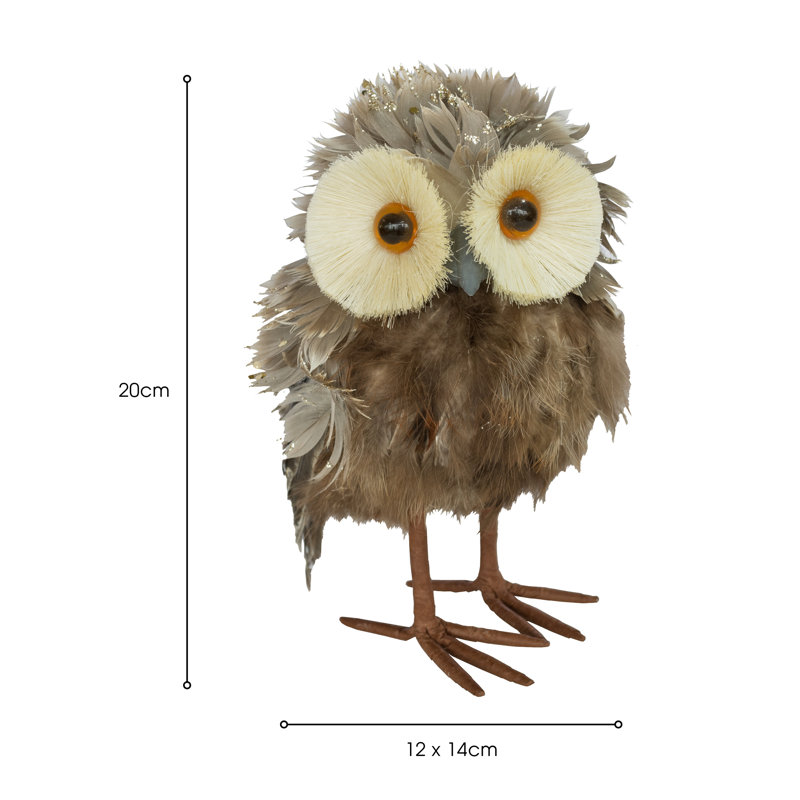 Boligee Owl Decorative Object, 20" H x 12" W x 14" D