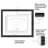 Saylem 12.5" x 15" Floating Picture Frame for Certificates and Diplomas - Black