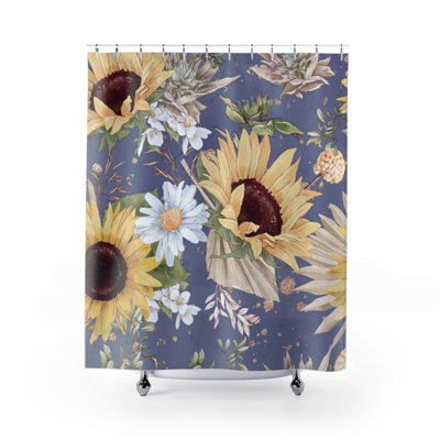 Rideau de douche simple Floral