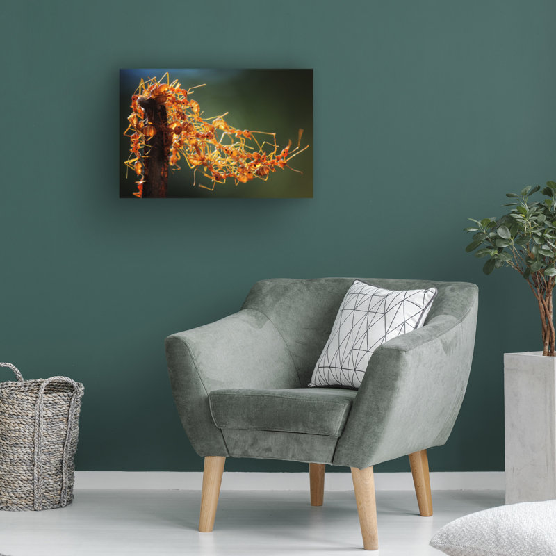 Art mural sur toile tendue - Adhi Prayoga "Coopération", décoration murale pour le salon, la chambre à coucher ou le bureau - 22 x 32