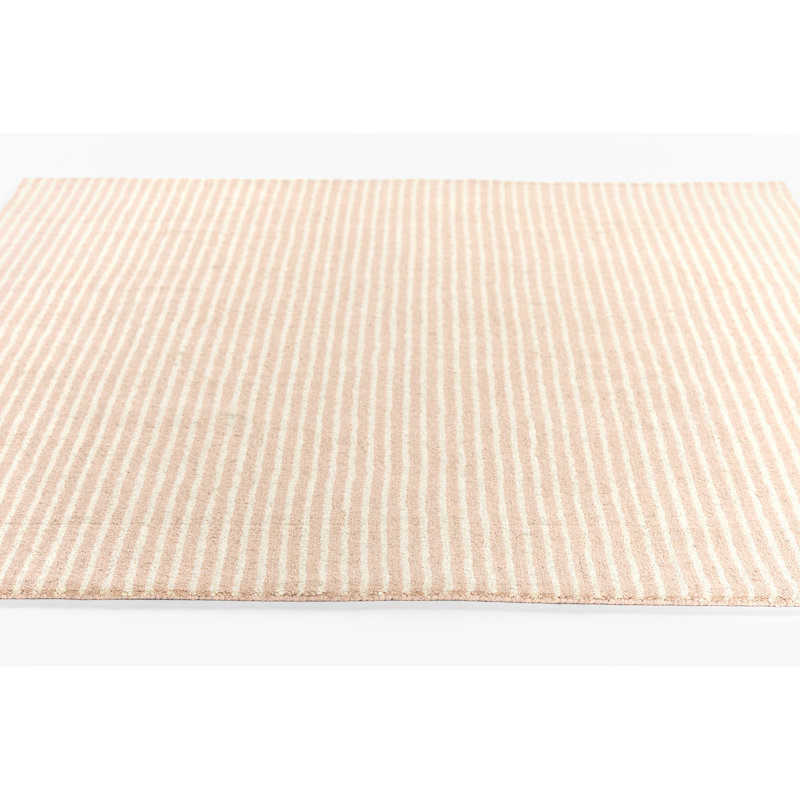 Momeni Lily Hand Tufted Wool Striped Pink Area Rug 7'10" X 9'10", Rectangle 7'10" x 9'10"