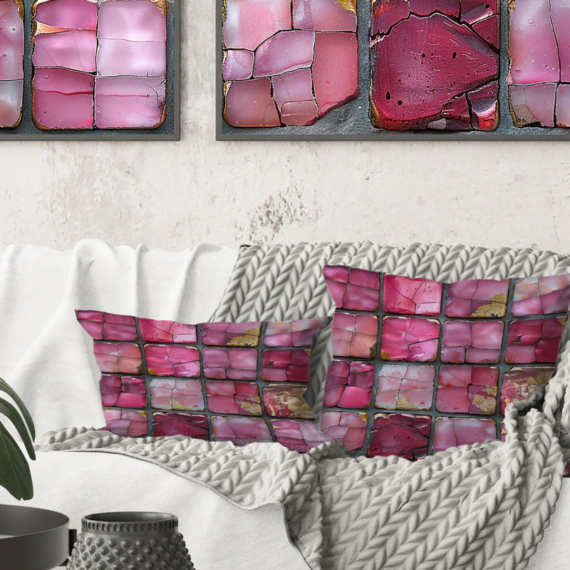 Coussin Glam Mid-Century, H 18 po x l 18 po