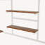 Lit mezzanine double en métal avec blanc pour chambre à coucher et dortoir, avec station de charge intégrée et éclairage DEL-362173484