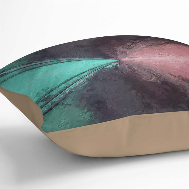 Abstract Square Throw Cushion, Stone, 55cm H x 55cm W x 20cm D