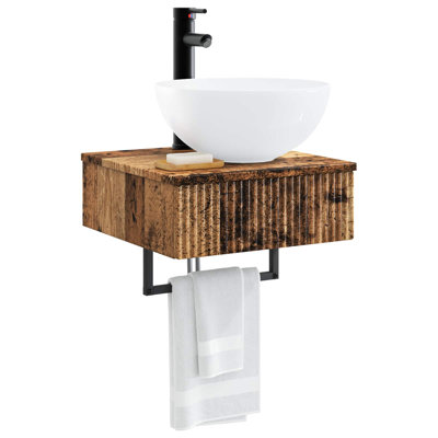 Single Bathroom Vanity with Ceramic Basin