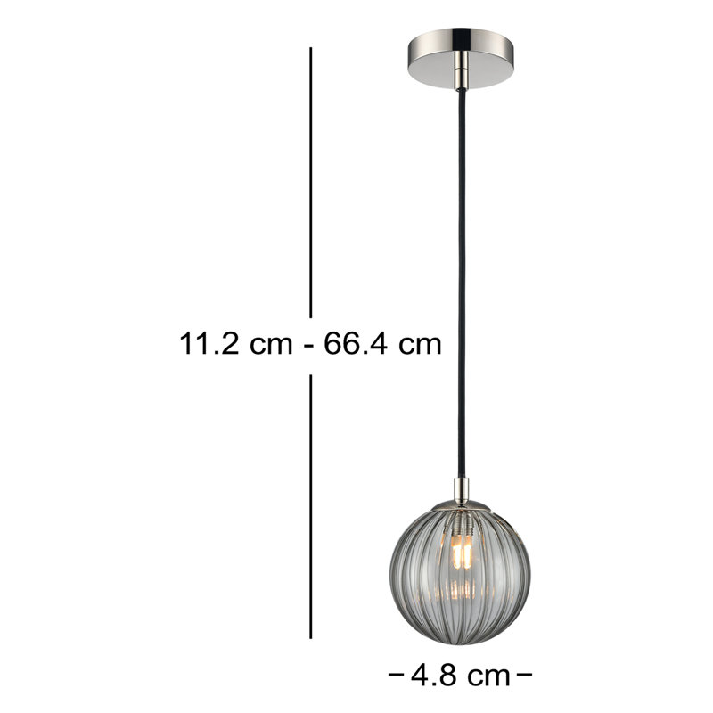 Westdale 1 - Light Single Pendant, Polished Nickel