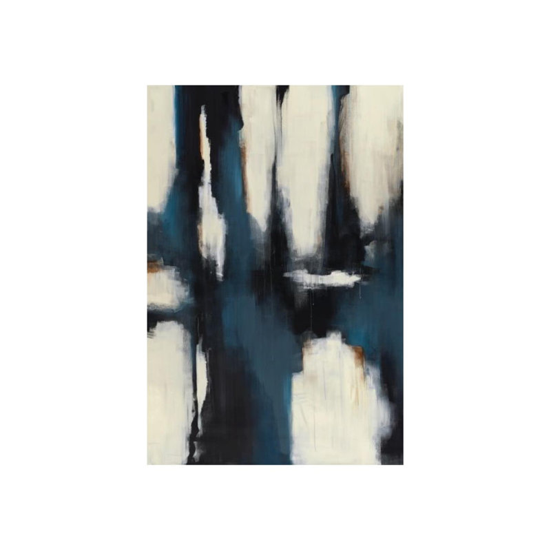 Blue Curtain Painting by Keegan Stewart, Outdoor, 70" H x 47" W