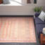 Tapis rose / taupe lavable à la machine-91177037