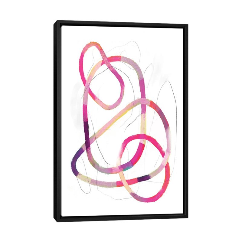 «Polychrome Tangle IV», impression sur toile, H 26 po x l 18 po x P 1,5 po, Toile avec cadre noir