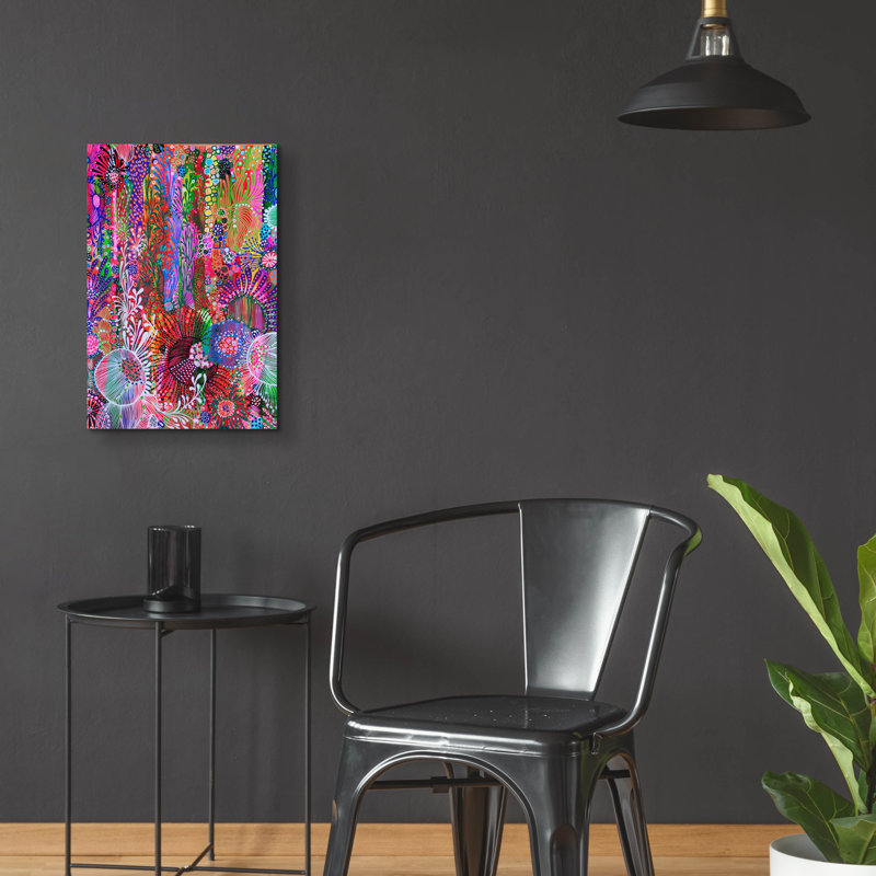 «Color Block» par Noemi Ibarz, art mural en verre acrylique, H 24 po x l 16 po