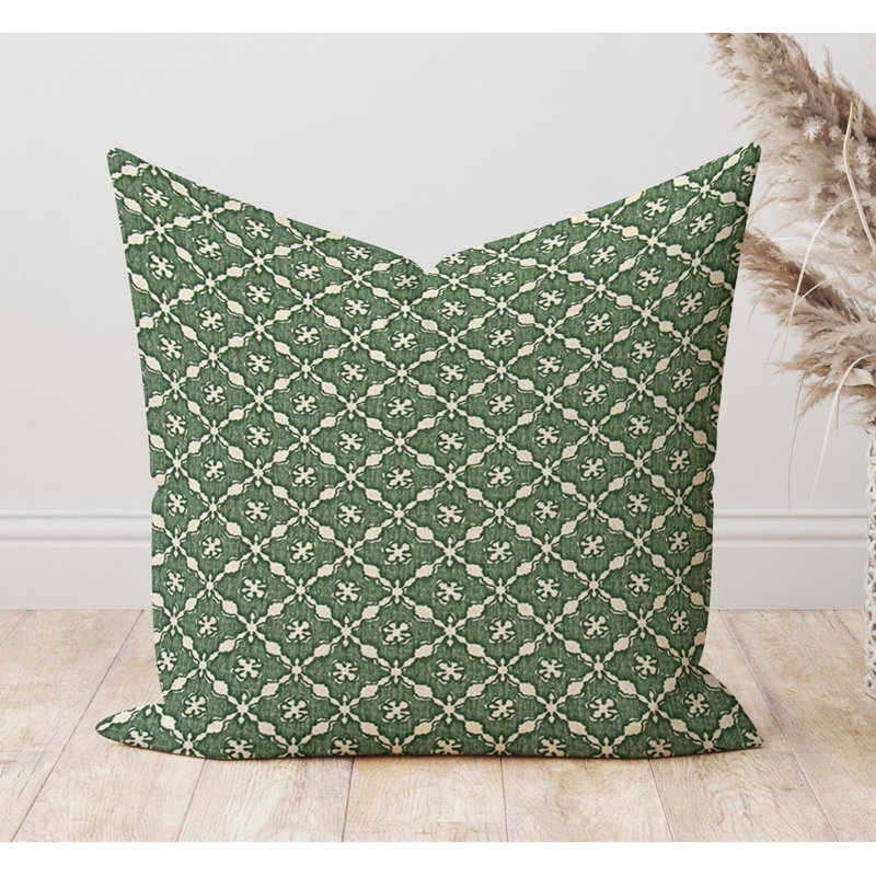 Housse de coussin vert sapin, Rectangle H 12 po x l 19 po