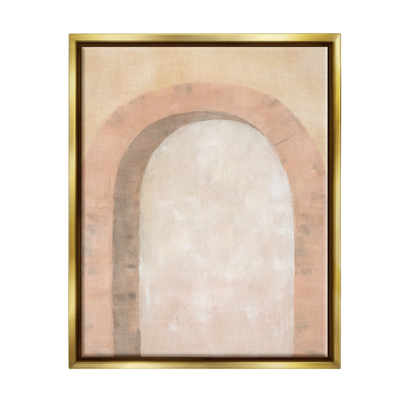 Art mural sur toile flottante Winston Porter, Cadre flottant métallique doré, H 20 po x l 16 po x P 1,7 po