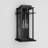 1-Light 13.5"H Black Iron Tempered Glass ETL Outdoor Wall Light with Dusk to Dawn