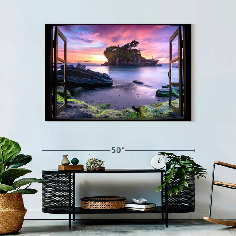 Gillard Window To Tanah Lot Gillard, 32" H x 48" W