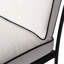Chaise d'extérieur Belvedere - Coussin carré - Lin Alessi