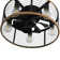 51CM 7 - Blade Caged Ceiling Fan With Remote Control And Light Kit Included