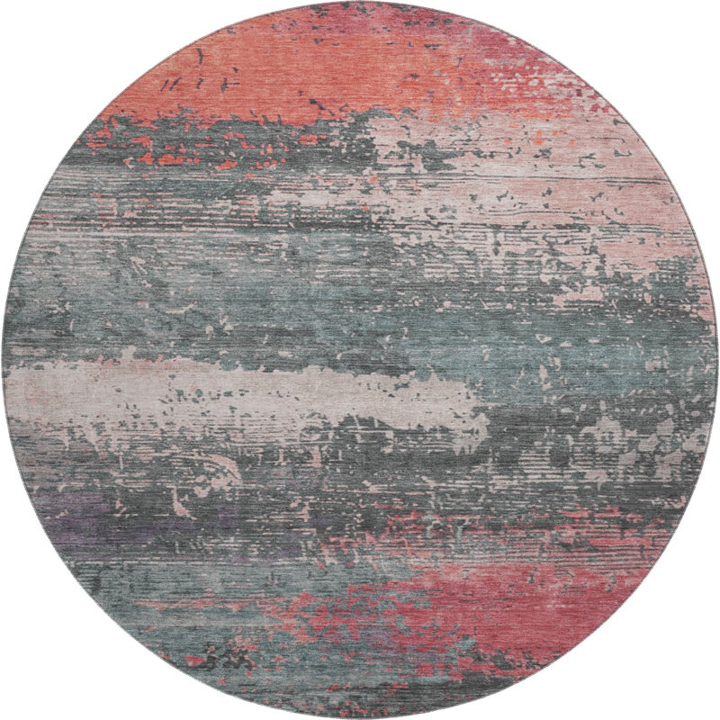 Premium Machine Washable Otte AMF1777 Modern Rug, Round 8'
