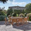 Lankin 8 - Person Wood Patio Dining Set with Rectangular Table-1230528006-1223719895