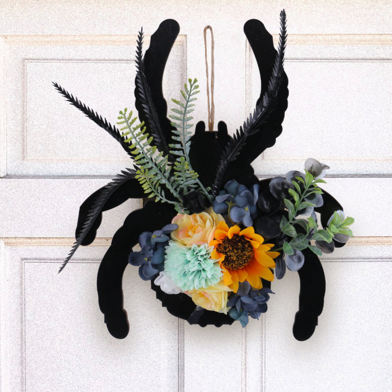 Guirlande de porte d'araignée de porte d'entrée pour fête d'Halloween
