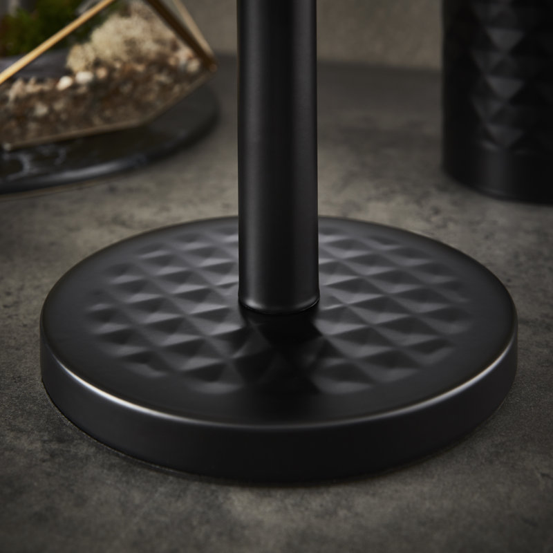 Gatsby Stainless Steel Freestanding Paper Towel Holder, Black