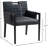 Aimee Vegan Leather Dining Arm Chair-1901019771-1901019744