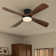 Karlena 54'' Large Dimmable Ceiling Fan with LED Lights and Remote Control, APP, Timer Setting, Memory