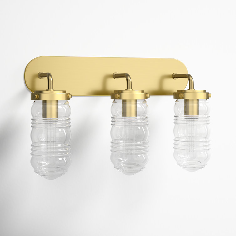 Keva 3 Light Transparent Dimmable Vanity Light