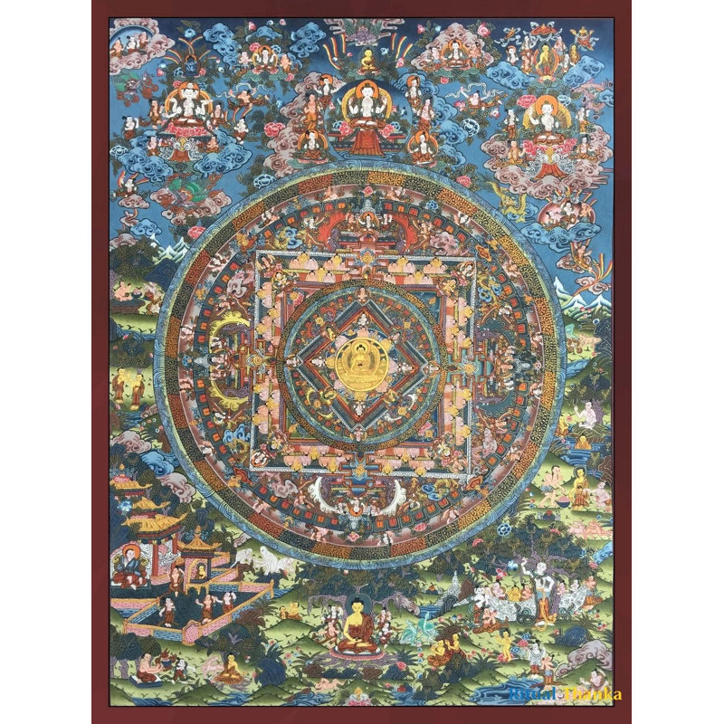 Mandala Thangka (Thangka sans brocart)