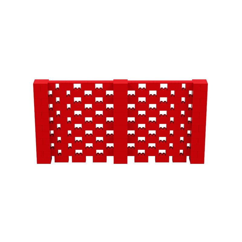 Ensemble mural Everblock, Rouge, H 72 po x l 144 po x P 12 po