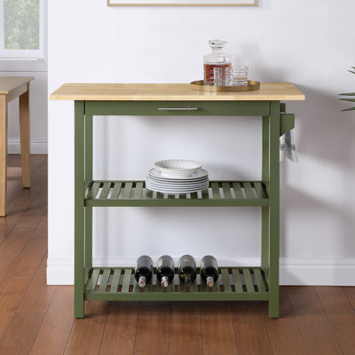 Janxiel 40'' Wide Prep Table with Drawer