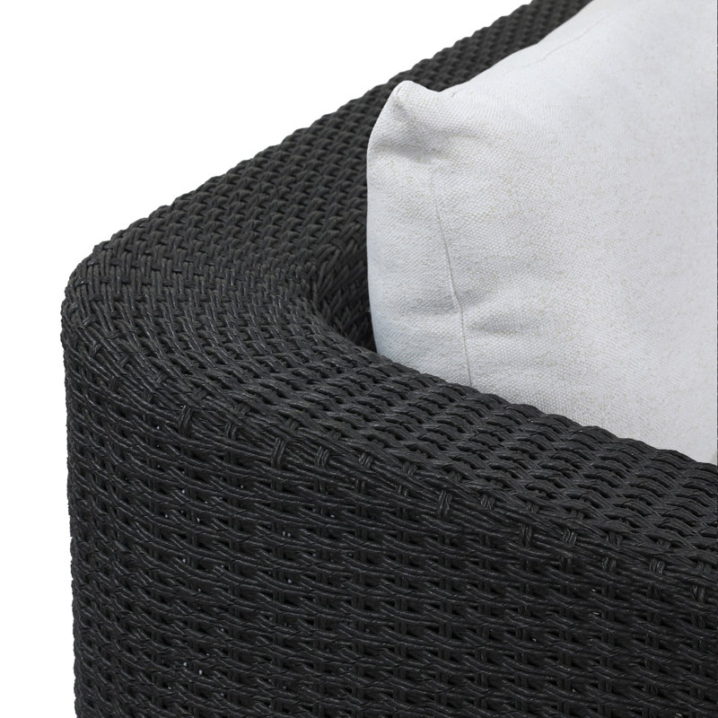 Westby Outdoor Sofa-Faux Black Hyacinth, Faux Black Hyacinth, Alessi Linen