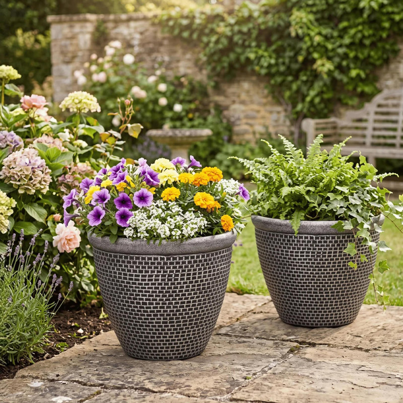 Planter, 25cm H x 30cm W x 30cm D