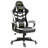 HOMCOM Adjustable Reclining Ergonomic Faux Leather Swiveling PC & Racing Game Chair in Grey-657653845
